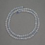 Aquamarine Beads, Faceted Round Sea-Green Beads, Diameter 4 mm, Thread Length 39 cm
