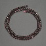 Natural Stone Garnet Faceted Bead, diameter 4.5 mm ±, length 39 cm +