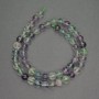Fluorite Beads natural stone smooth ball 8mm diameter, length 39cm