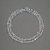 Natural gemstone Topaz beads small faceted cube diameter 4mm±, length 39cm±