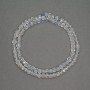 Natural gemstone Topaz beads small faceted cube diameter 4mm±, length 39cm±