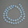 Moonstone Opalite Beads (synthetic) Faceted Cube, diameter 7mm± beads, diameter 3mm±, length 39cm+