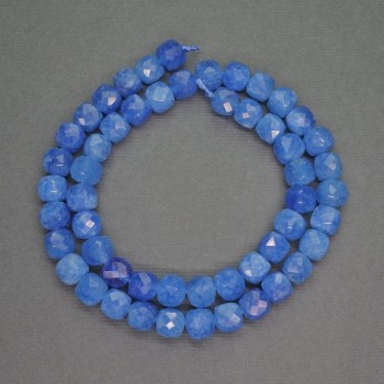 Natural Apatite Beads (individual) Faceted Cube, 7mm± diameter, 40cm± length