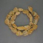 Citrine Beads, Tumbled, 14–18×13–17 mm, on a thread, length 38 cm+