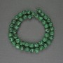 Malachite Beads, Faceted Round Bead 8mm± on Thread, 37cm+ Length