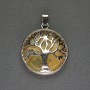 Citrine pendant in a “Tree” setting, diameter 27 mm+