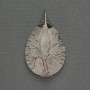 Pendant Drop Mountain Crystal 24x35x48mm+- with silver-plated frame