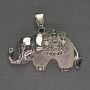 Pendant Elephant Mountain Crystal 39x34mm+- silver metal