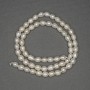 Freshwater White Oval Sea Pearls on a String, diameter 6x4, 5-5mm± on a thread, length 36cm+