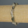 Rutilated Quartz Hairy (Hair Quartz) Bead Bracelet, faceted, 8-10×7 mm, ± diameter, length 18 cm ± stretch