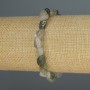 Rutilated Quartz Hairy (Hair Quartz) Bead Bracelet, faceted, 8-10×7 mm, ± diameter, length 18 cm ± stretch