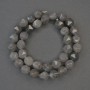Smoky Quartz Beads, multivariate facets, diameter 10x9mm± on a thread, length 37cm+