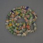Assorted Cat's Eye Beads on Thread, small chip, diameter 6-10×2-4mm, length 76cm+