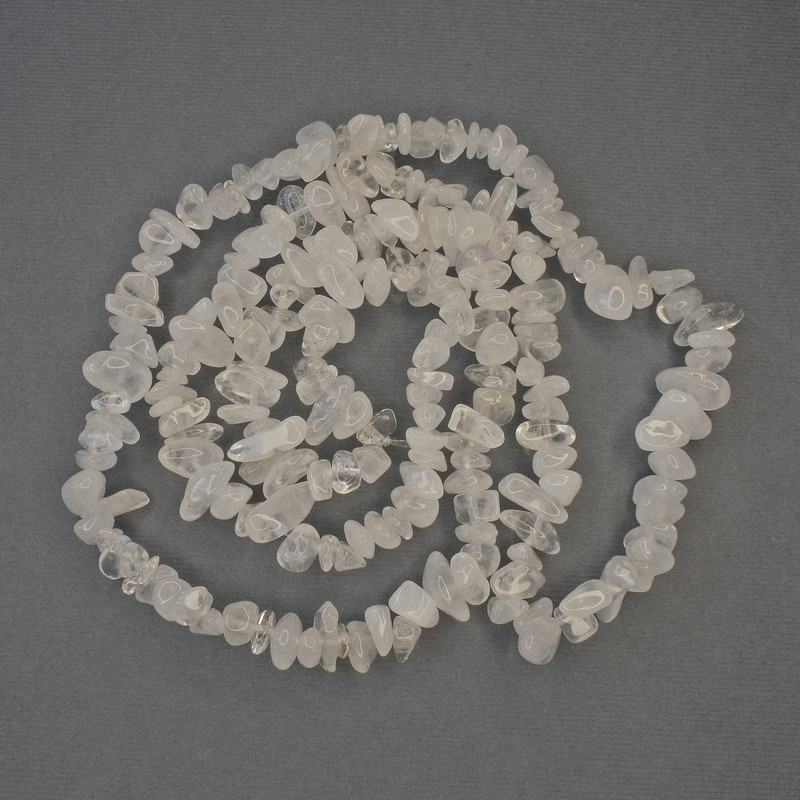 Mountain Crystal Chips Beads 5-14×3-6mm ± on Thread, 76cm+
