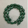 Chrysoprase Beads Oval, 13×10 mm, on thread, length 39 cm+