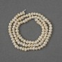 Freshwater Pearl Beads 3x4-4.5mm on a Thread, 34cm+- length