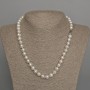 Necklace made of natural oval freshwater pearls, diameter 10x8 mm ±, length 46 cm ± with clasp
