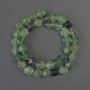 Fluorite Beads, Multifaceted, 10x8 mm, ± on a thread, length 37 cm ±