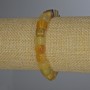 Bracelet Agate Yellow Cube 7x7mm+-, length 18cm+- stretch