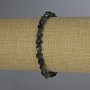 Bracelet Sunstone Obsidian Granulated Diamond-Shaped Beads, 6x5mm, stretch, length 7.1 inches (18 cm) ±