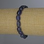Lapis Lazuli Faceted Bracelet, 10x7 mm, ± 18 cm stretch length