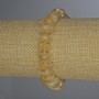 Citrine Faceted Bead Stretch Bracelet 9-16×5 mm ± with 3 mm+ seed beads, length 18 cm ±
