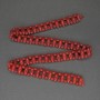 Coral Beads double strand rice shape, diameter 13×5 mm ± smooth bead, diameter 4 mm ±, length 40 cm ± on strand