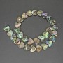 Chalcedony Beads Heart, 13mm diameter, 35cm length on thread