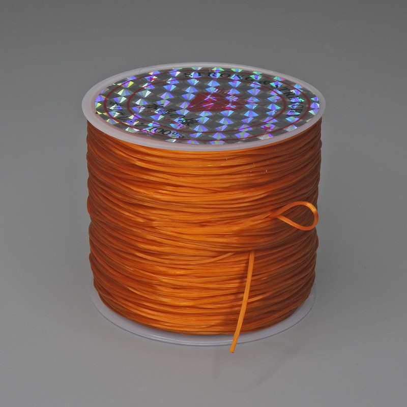 Craft Elastic Cord Bobbin Orange, 30 m