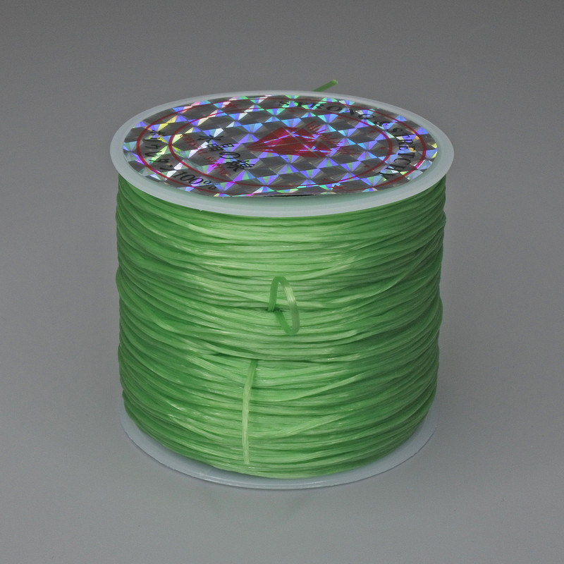 Craft Elastic Cord Bobbin in Lime Green, 30 m