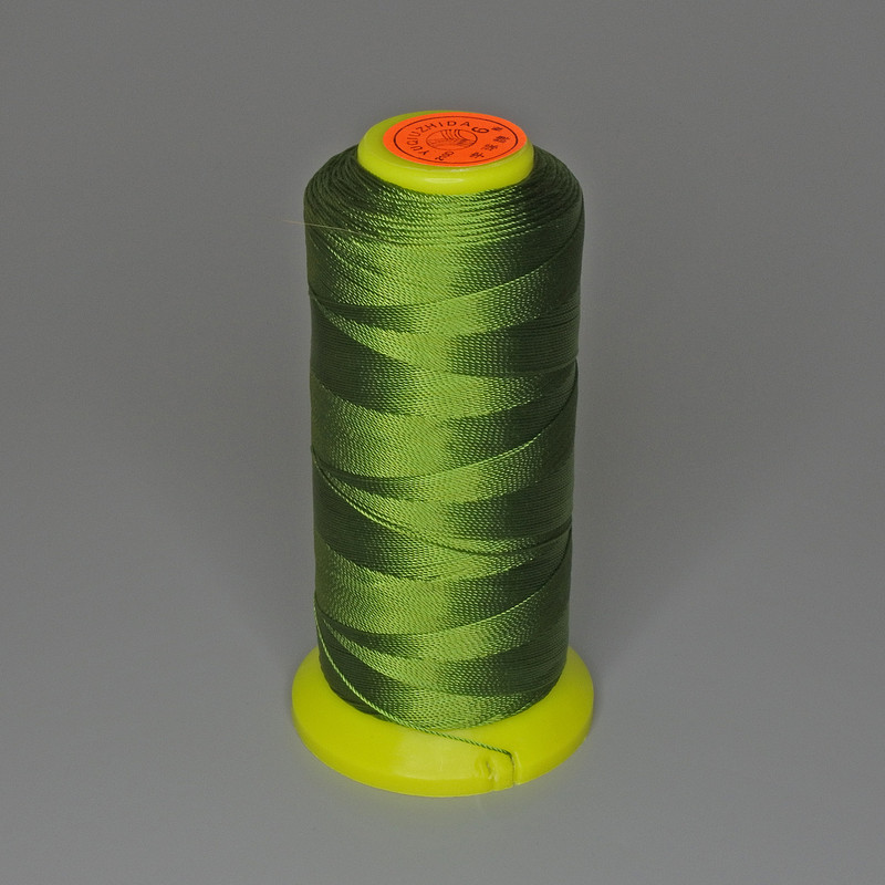 Capron Beading Thread Green, nylon craft thread, diameter 0.6 mm