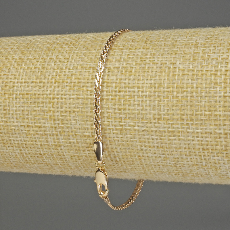 Bracelet Xuping 18K Gold Plating, length 19 cm, thickness 3 mm+