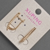 Xuping Earrings, diameter 3mm±, length 24mm±, 18K Gold Plated