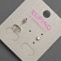 Earrings Studs Xuping with Rainbow Crystal, ~3 mm diameter, rhodium-plated