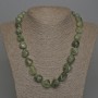 Rutilated Quartz Necklace, natural stone, faceted beads 15×12mm, with clasp, length 50cm+