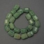 Jade Beads Natural Stone Multifaceted 16x13mm± on Thread, 38cm+ Length