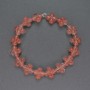 Chalcedony Beads, Shamrock Shape, Natural Stone, 13x13 mm, 20 cm length