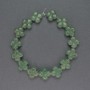 Jade Beads (Natural Jade) Clover Shape, 14x14 mm, thread length ~20 cm