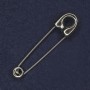 Brooch Pin 17x72mm+ - Silver-colored Metal