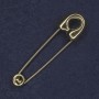 Brooch Pin 17x72mm+ golden metal