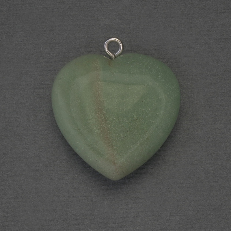Heart Jade Pendant 25x25x27 mm+
