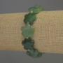 Bracelet Jade natural stone flower, diameter 15x6mm± hole, bead diameter 1mm±, bead diameter 3mm, length 18cm± stretch