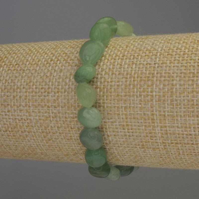 Jade Bead Bracelet, faceted, 12×8mm, diameter ±, length 18cm±, stretch
