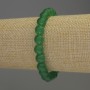 Jade Bracelet Smooth Bead, 8mm diameter ±, 18cm length ±, Stretch