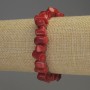 Coral Column Bracelet, diameter 6-12×7mm±, length 18cm stretch