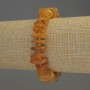 Bracelet Amber Chip 12x3.5, 5mm+- with Seed Beads 3mm+-, length 18cm+- stretch