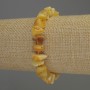 Amber Chip Bracelet with Beads on Stretch Foundation 9-11×3-5 mm ±, length 18 cm ±