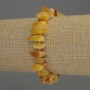 Amber Chip Bracelet 8-13×4-5 mm+- with seed beads 3 mm+-, length 18 cm+- stretch