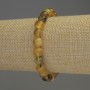 Amber Bracelet Smooth Bead, 8mm diameter, 18cm length, stretch