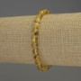 Amber Bracelet Smooth Beads, 6-6.5 mm diameter, 18 cm length, stretch